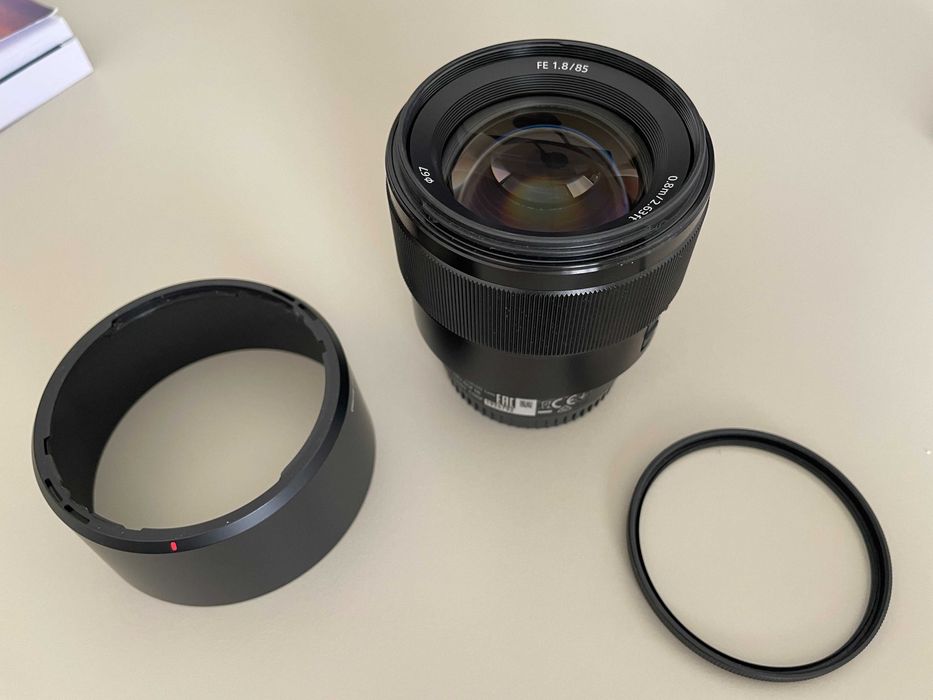 Sony FE 85 1.8 como nova (E-Mount Full frame)