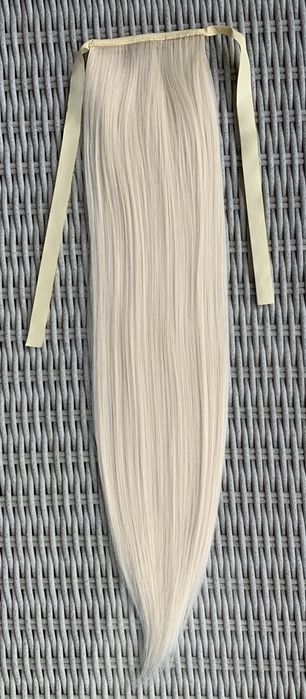 Premium Ultra włosy doczepiane, najaśniejszy blond, kucyk, 61.