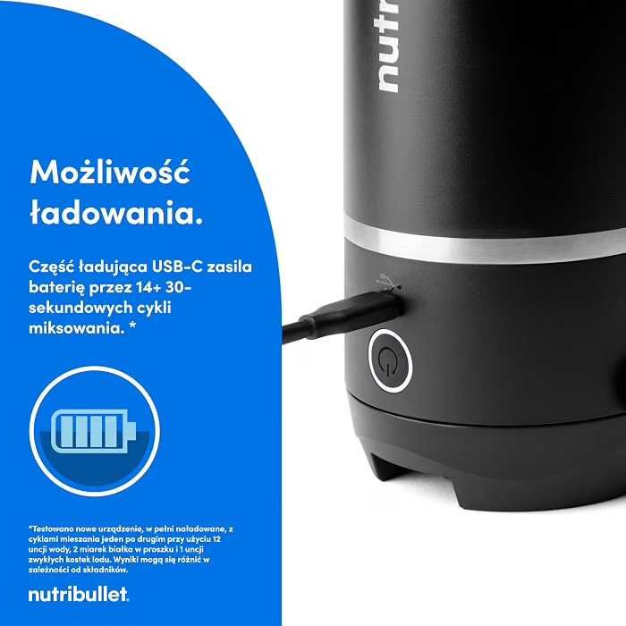 Blender Przenośny Nutribullet Flip NBP016W – Kubek Termiczny 2w1!