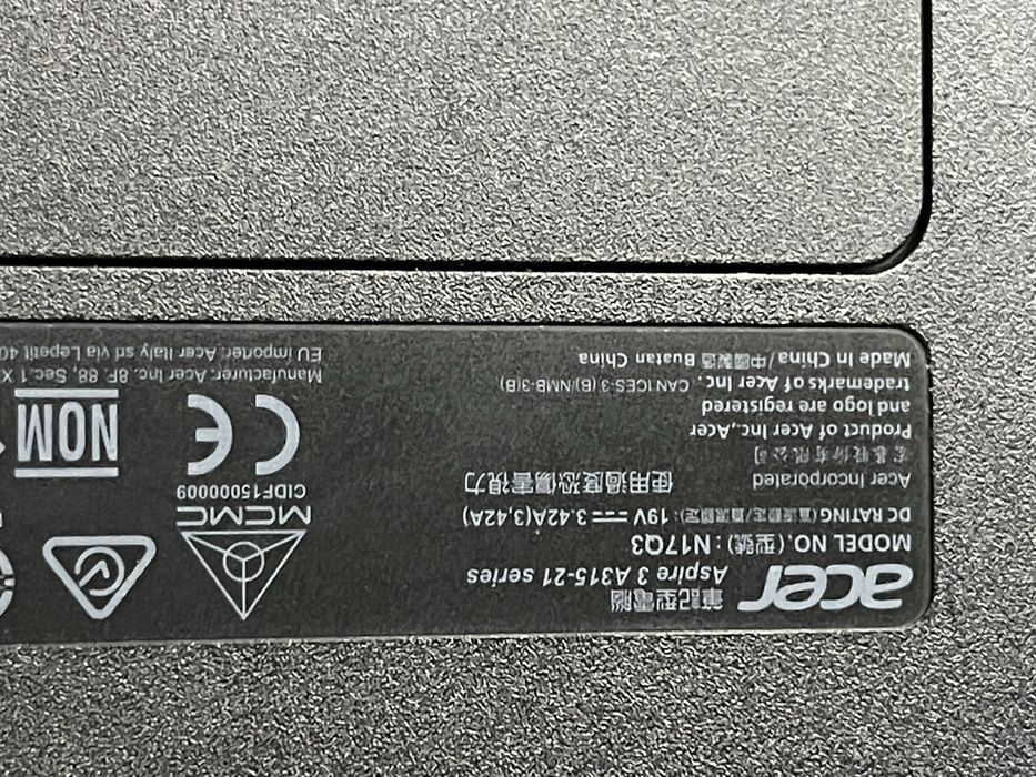 Acer Aspire A315-21