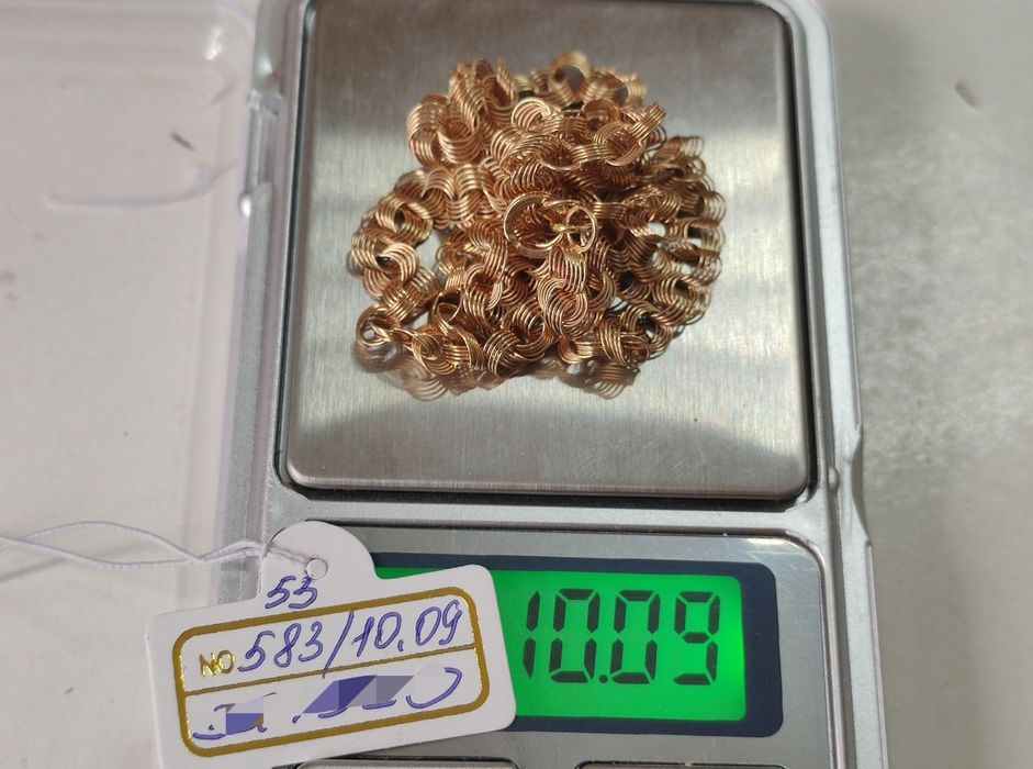 Цепочка золотая 53см, вес 10.09