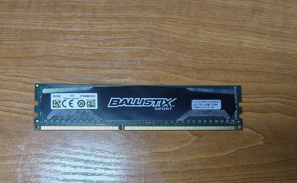 DDR3 Оперативная память 4gb 1600Mhz cl9 crucial ballistix