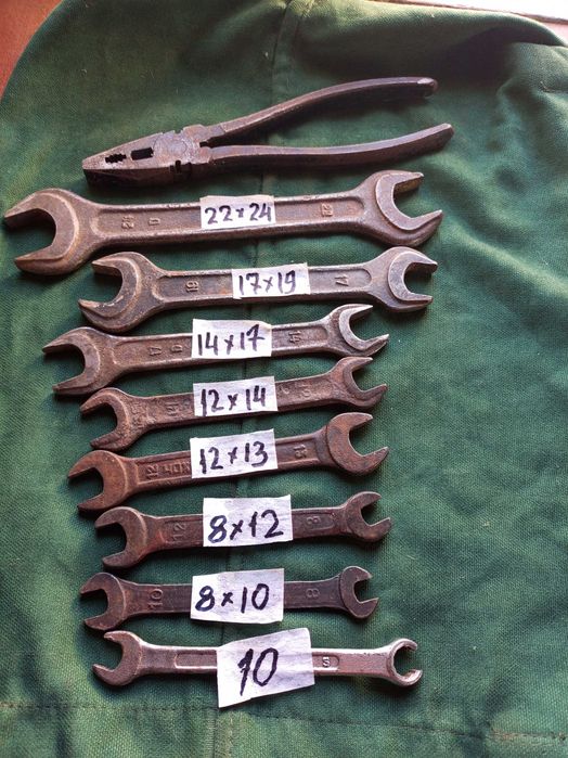 Ключі рожкові плоскогубці.