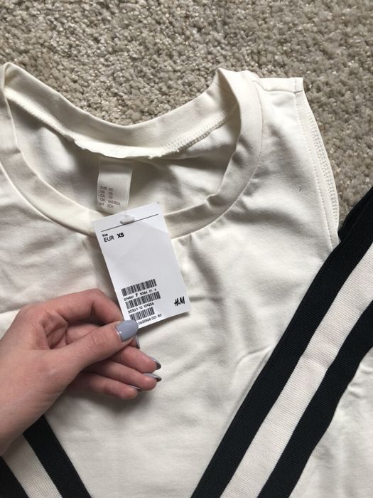 Сукня плаття біле котон хлопок нове hm h&m xs s m