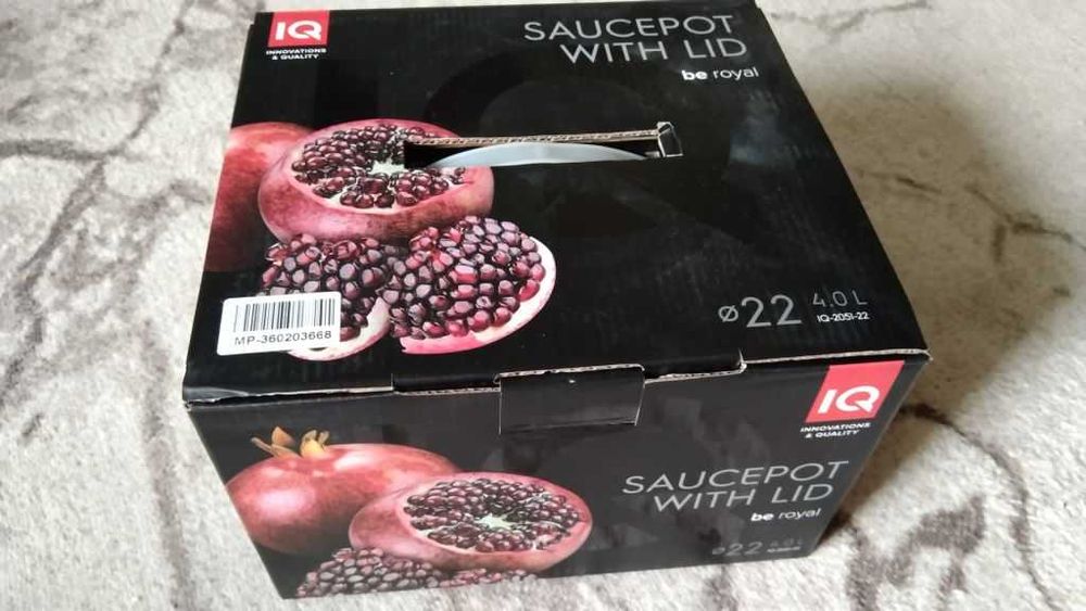 Каструля з кришкою IQ Be Royal 22 см 4.0 л