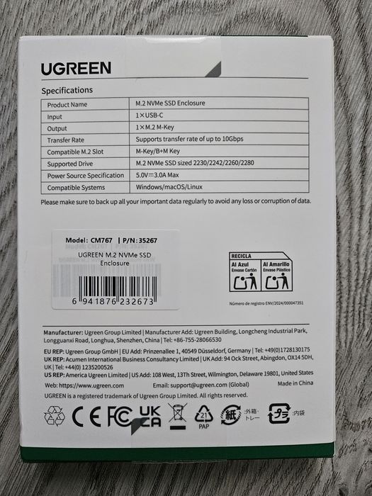 Ugreen m2 nvme usbc