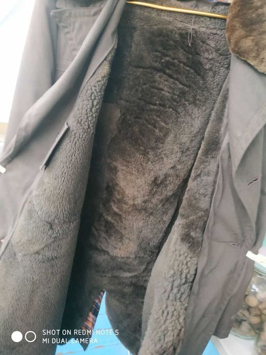 Пальто на овчине мужское