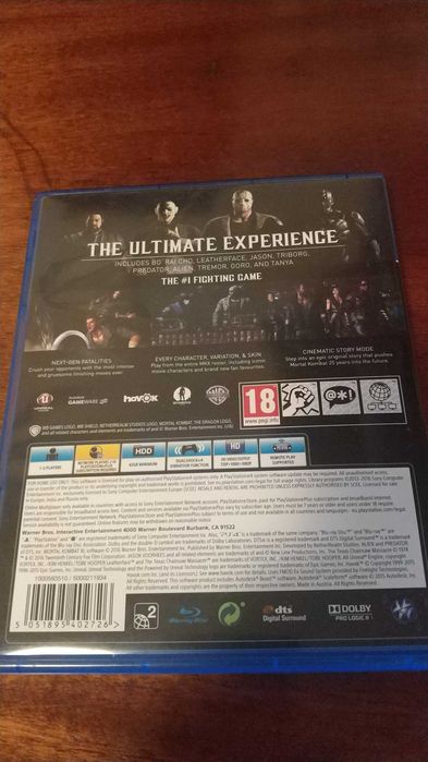 Игра Mortal kombat XL Ps4