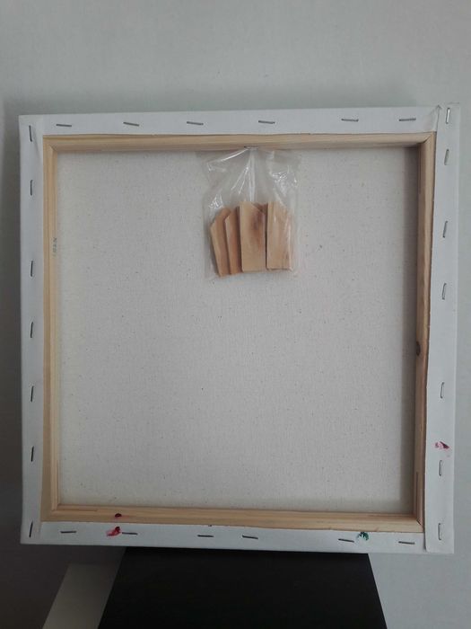 Obraz malowany akryl/ płótno, Portret Kobiety  30x30cm