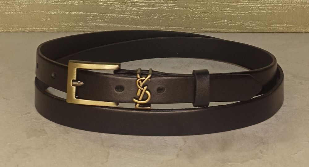 Ремень женский кожаный пояс узкий ремінь жіночий шкіряний пасок