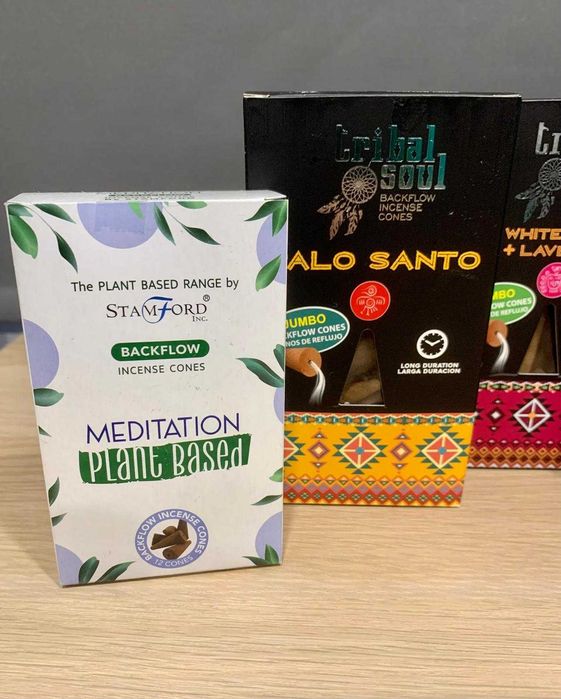 Conjunto de 5 packs de cones de incenso de refluxo