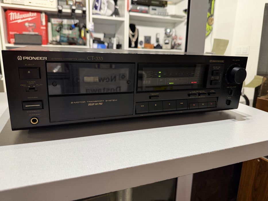 Magnetofon kasetowy deck Pioneer CT-333 po przeglądzie super stan