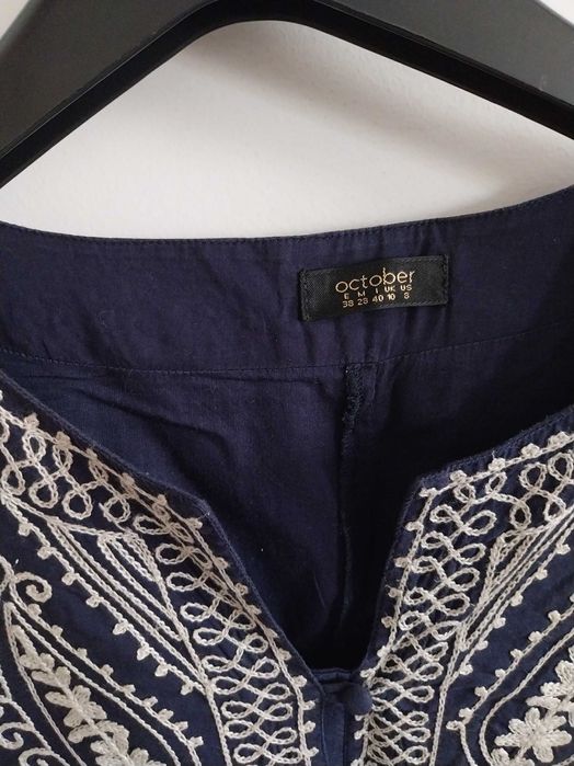 Vestido azul, October, 38/M, em muito bom estado