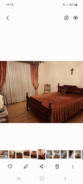 Vende-se cama, cadeira, colcha e pendentes em veludo