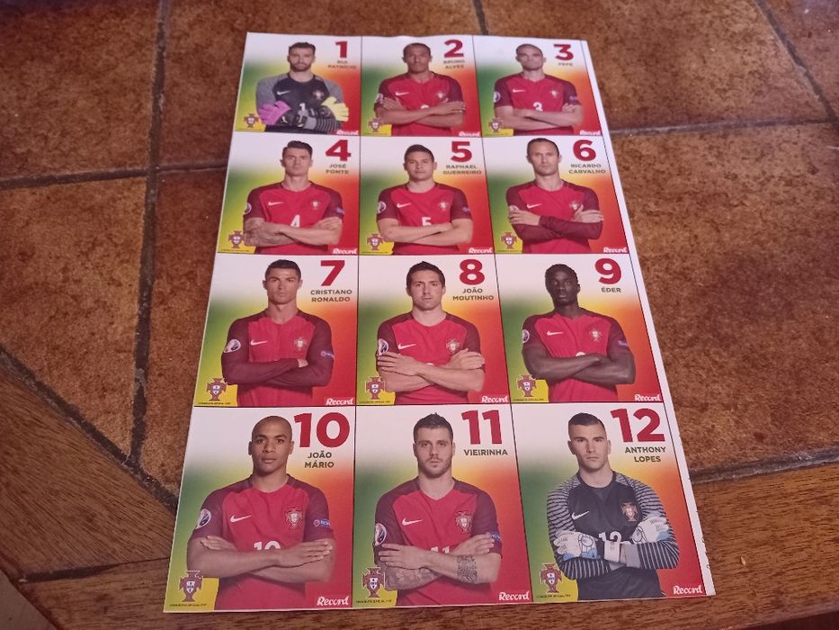 Cromos futebol selecção nacional portuguesa