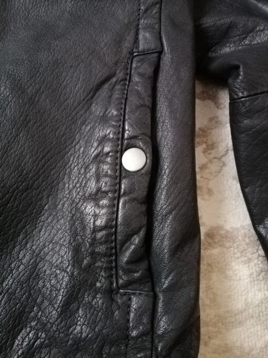 Куртка кожаная мужская фирменная Италия мотокуртка байкерская