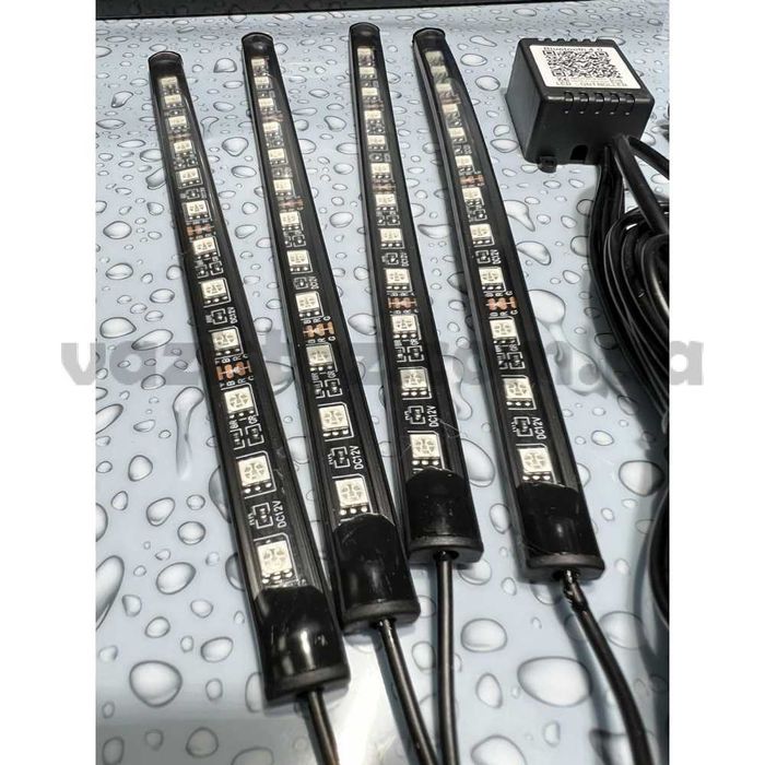 Светодиодная подсветка салона (ног) в авто RGB от USB / прикуривателя