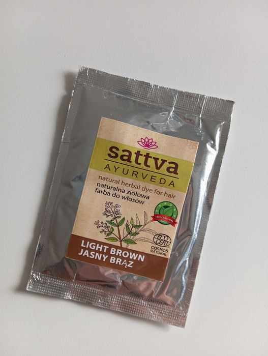 Henna do brwi brązowa Sattva Venita pęseta