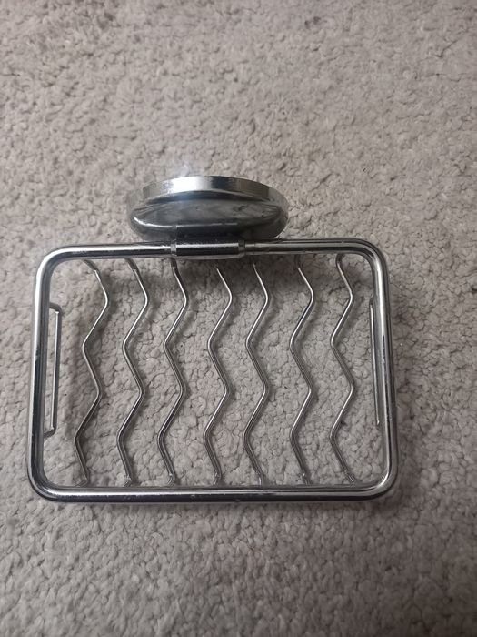 Saboneteira e porta-copos cromado