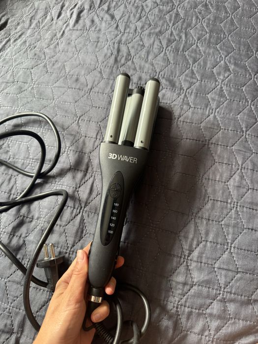 Потрійна плойка для хвиль гофре TICO Professional 3D WAVER