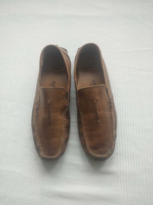 Mokasyny męskie Clarks skóra r.43