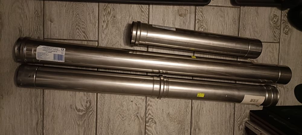 Spiroflex, rura kwasowa, kominowa fi 80, nowa, mufa z uszczelka