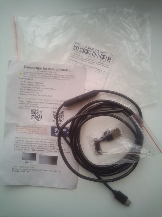 Камера-ендоскоп. Для автомобілістів і ремонтників. 140грн.