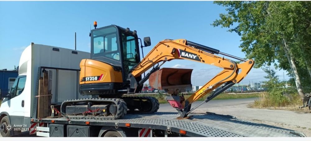 WYNAJEM Koparki SANY SY35U dostawa