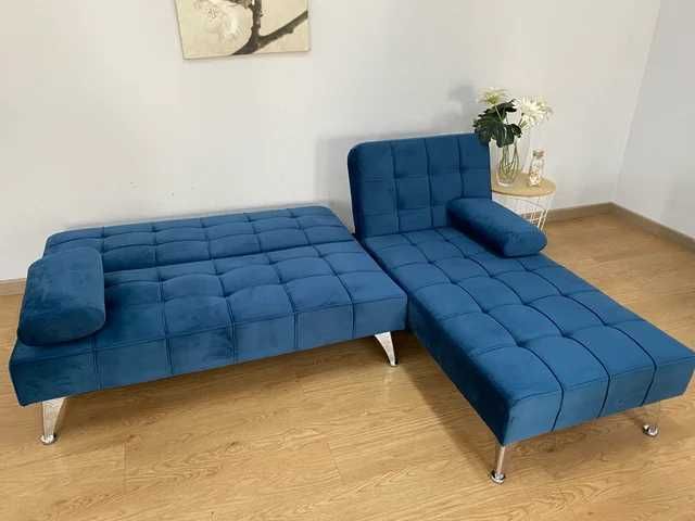Sofá azul novo - envio gratis