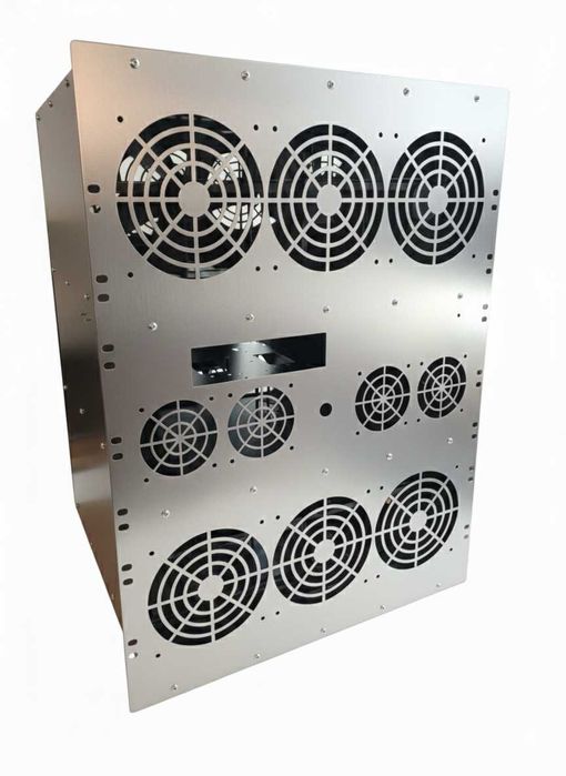 Obudowa 14,5U RACK 19 K-CASE 2 RAW aluminiowa do serwera, AI, Krypto