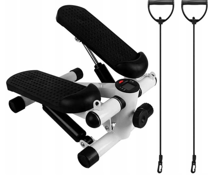 Степпер тренажер с эспандером и монитором міні-степпер до 100 кг