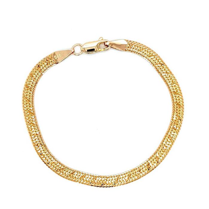 Złota bransoletka próba 585 17/16/25