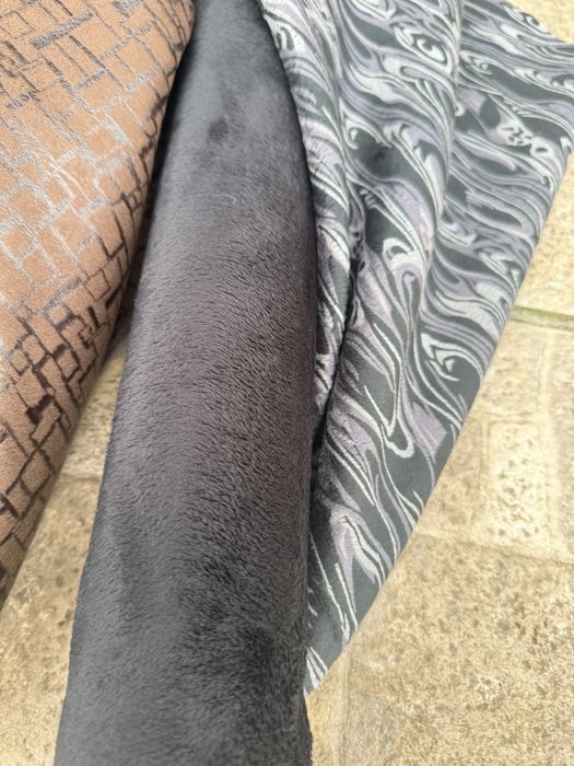 Ткань / опт / замш на меху двухсторонний - от 3 м