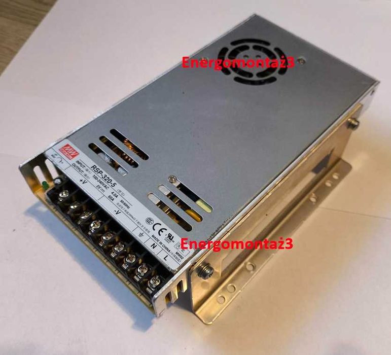 zasilacz 5V 55A MEAN WELL do taśm led 5V ARGB