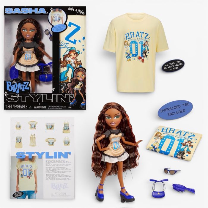 Лялька Bratz Stylin' Jade, Sasha Fashion з футболкою