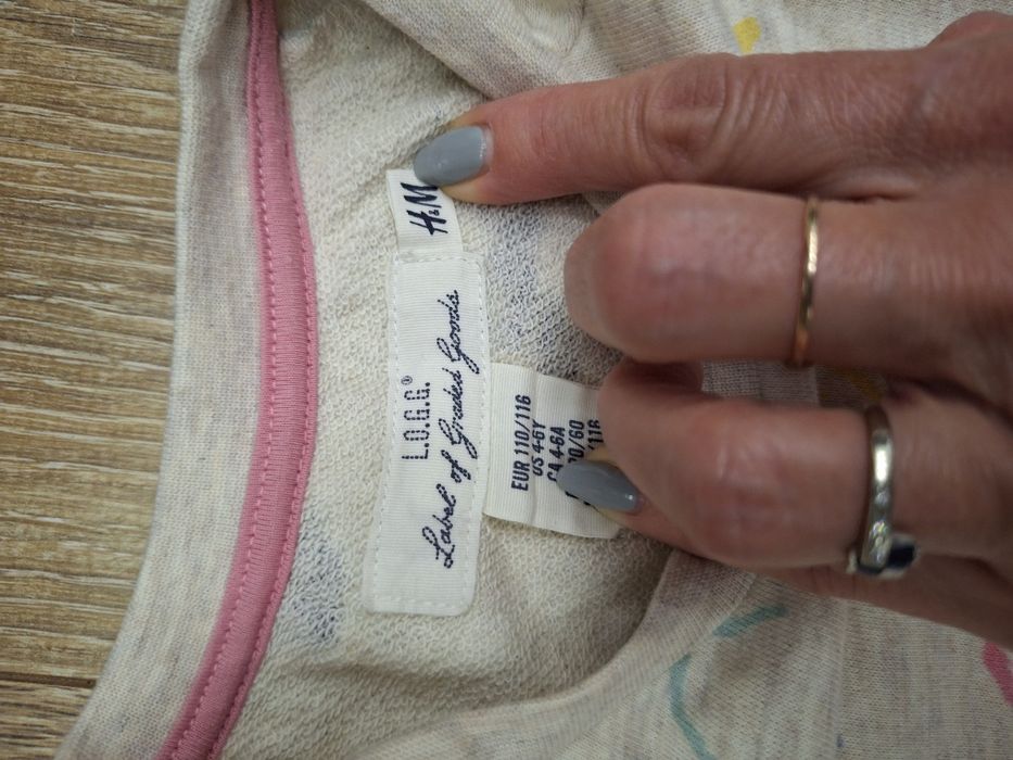 Sukienka w konie H&M rozm.110/116