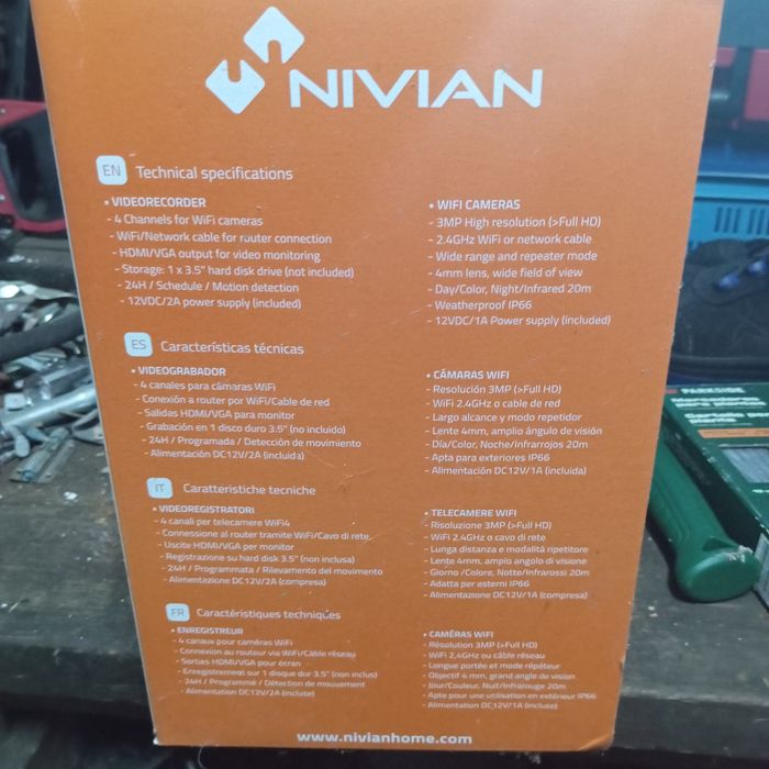 Kit de videovigilância