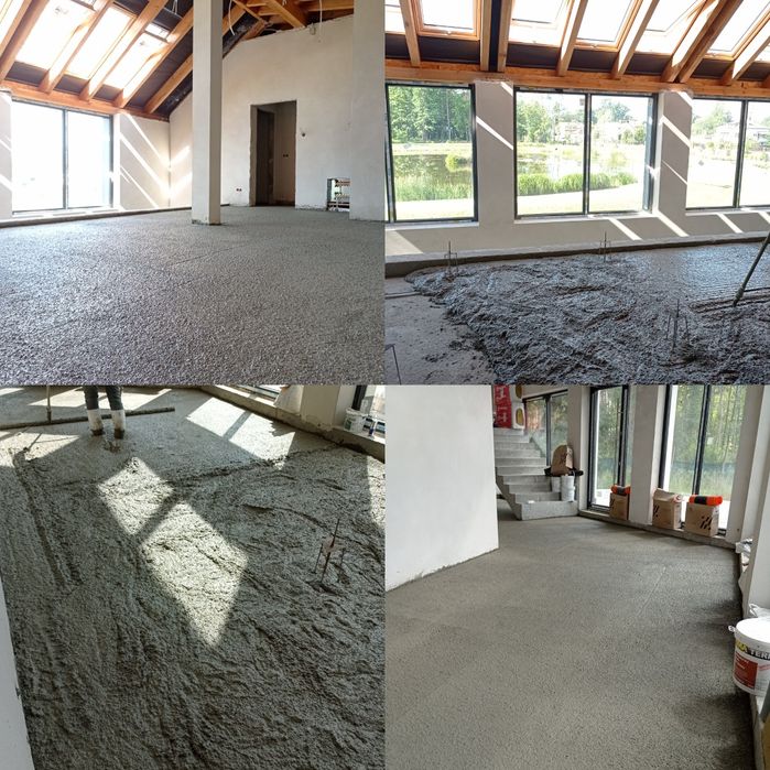 Posadzki wylewki anhydrytowe płynny styropian styrobeton