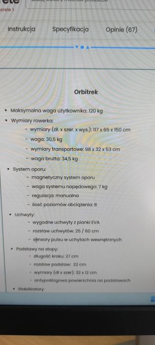 Orbitrek magnetyczny Zipro Burn