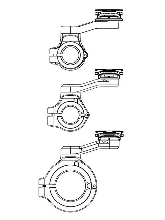 Кріплення на кермо крепление Quad Lock PRO Black