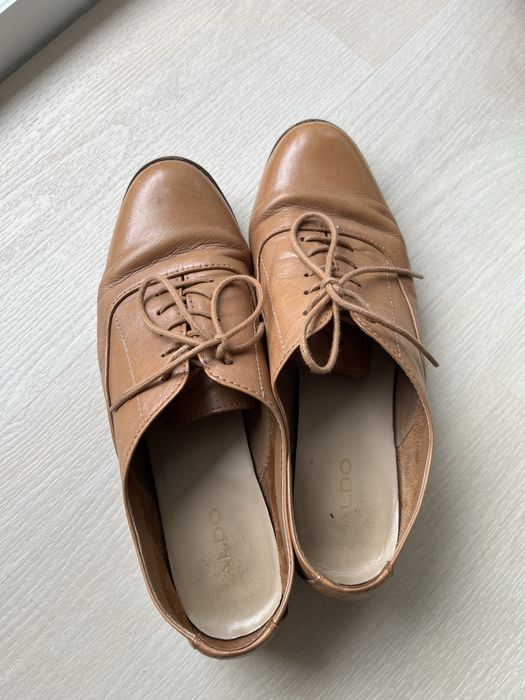 Aldo skórzne buty oksfordki skóra naturalna