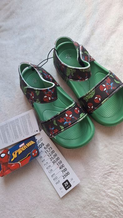 Buty chłopięce Spiderman sandały chłopięce