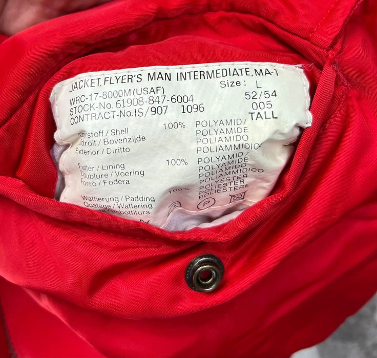 Bomber Jacket MA 1 Flyer’s Intermediate Nylon Vintage 90’s Dwustronna