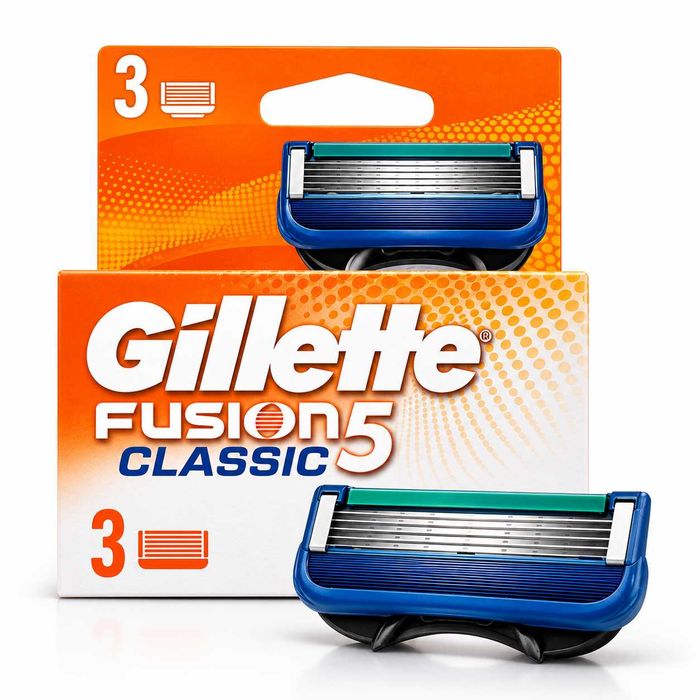 Gillette Fusion5 Classic – Wkłady do Golarki – 3 szt. – Oryginał