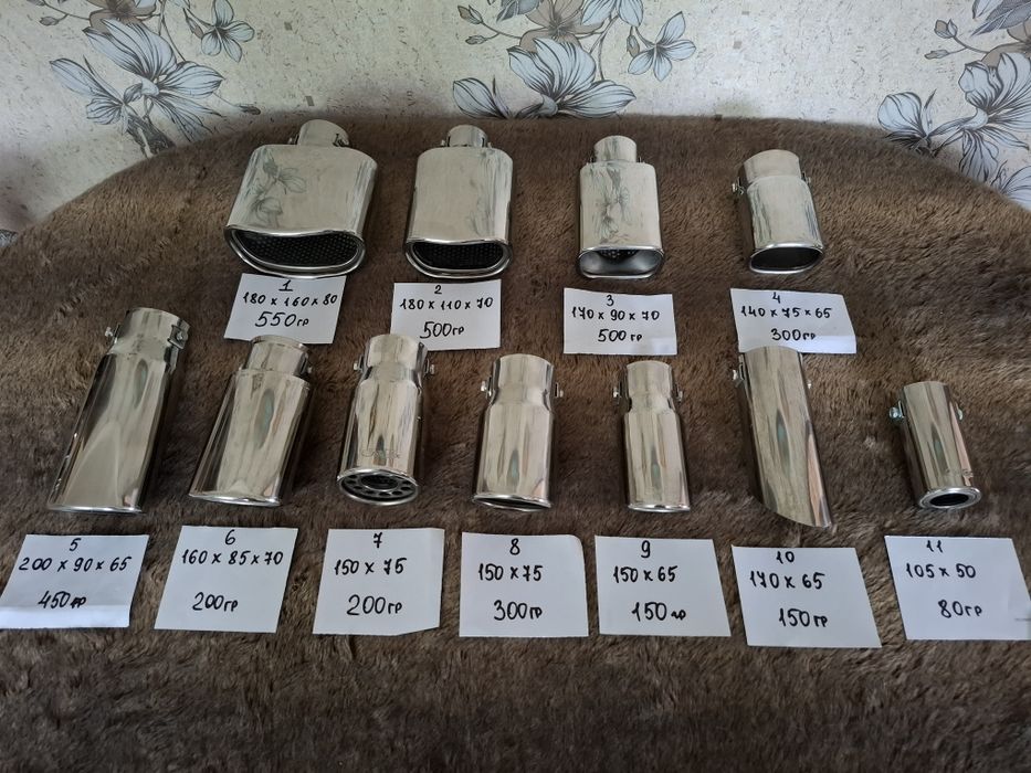 Насадки на глушители декаративние