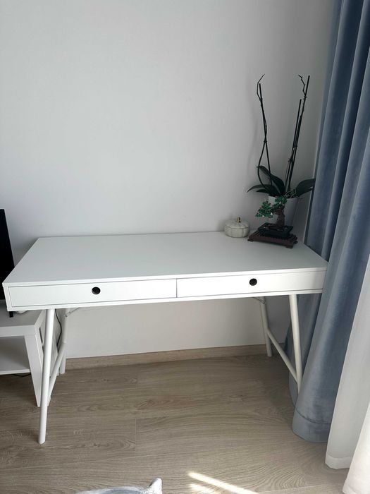 Письмовий стіл JYSK LINDVED, 48x120 см, 2 шухляди, білий