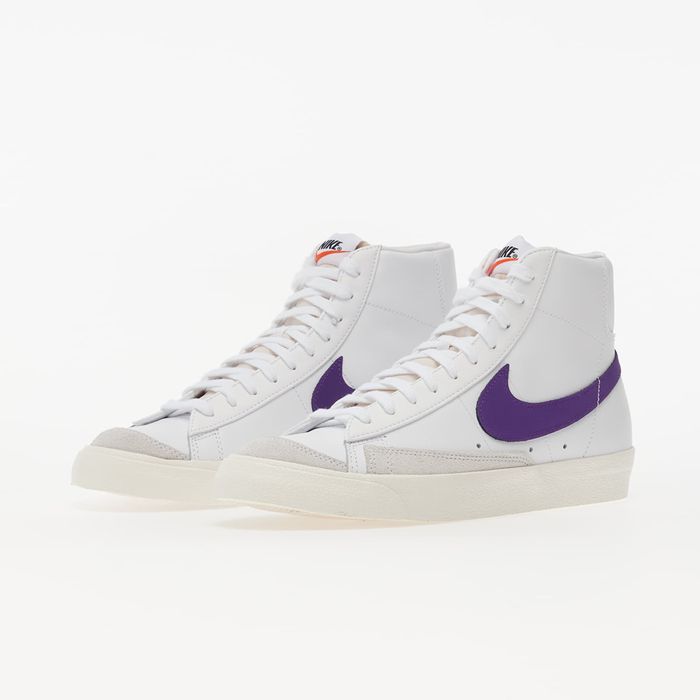 NIKE BLAZER MID '77 VINTAGE White/ Voltage Purple-Sail
