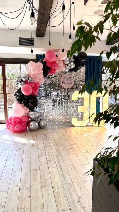 Ścianki balonowe na urodziny, kunie, chrzest, ślub itp