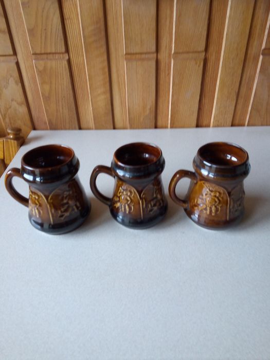Mirostowice  kufle ceramiczne PRL
