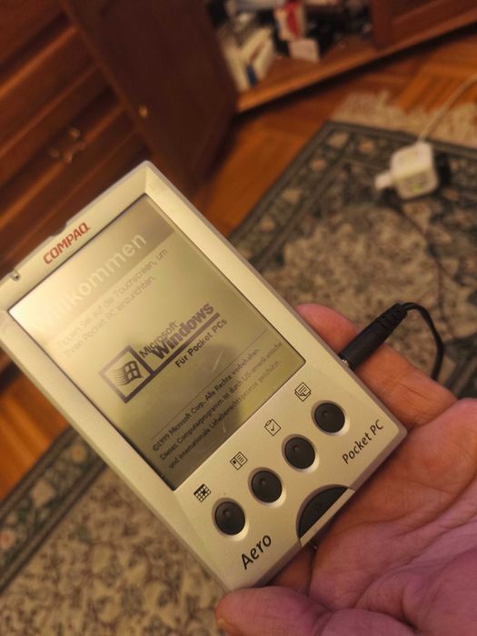 Palmtop komputer przenośny Compaq vintage